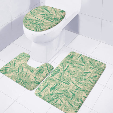 Image of Almond Oil, Green Foam & Mint Toilet Three Pieces Set