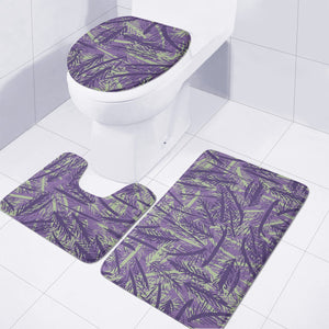 Purple Rose, Foam Green & Gentian Violet Toilet Three Pieces Set