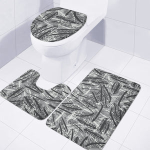 Ultimate Gray, Blanc De Blanc & Black Sand Toilet Three Pieces Set