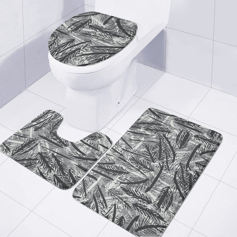 Image of Ultimate Gray, Blanc De Blanc & Black Sand Toilet Three Pieces Set