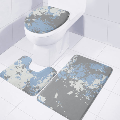 Image of Blanc De Blanc, Ultimate Gray & Cerulean Toilet Three Pieces Set