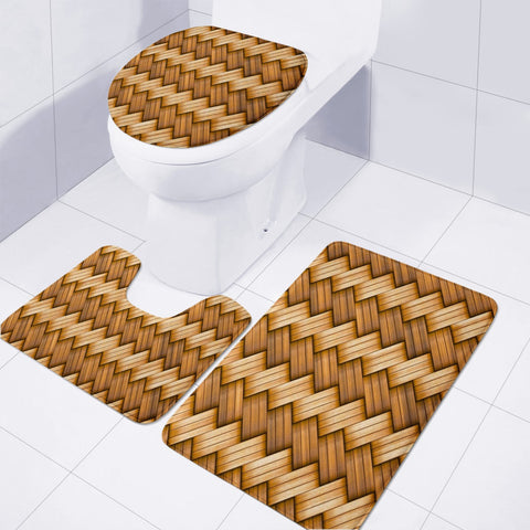 Image of Baskets Toilet Three Pieces Set