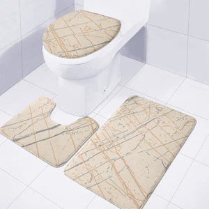 Buttercream, Ultimate Gray & Desert Mist Toilet Three Pieces Set