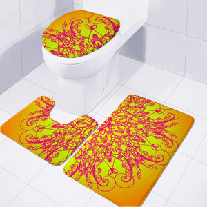 Mandala Toilet Three Pieces Set