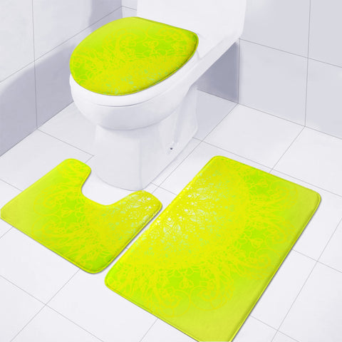 Image of Green Toilet Three Pieces Set