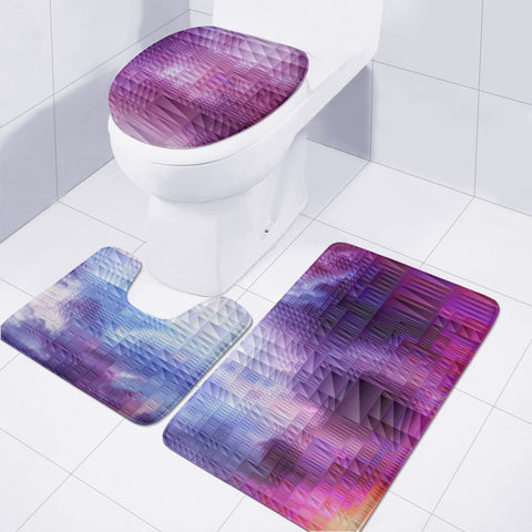 Image of Purple Sky Toilet Three Pieces Set