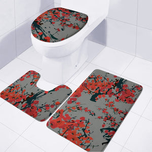 Sakura Flowers Toilet Three Pieces Set