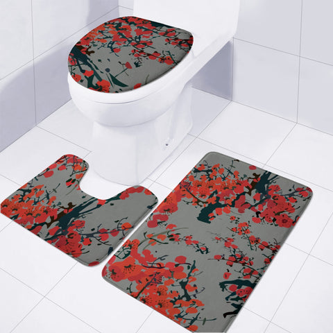 Image of Sakura Flowers Toilet Three Pieces Set