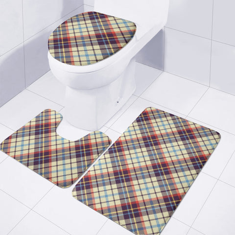 Image of Plaid Glad Toilet Three Pieces Set