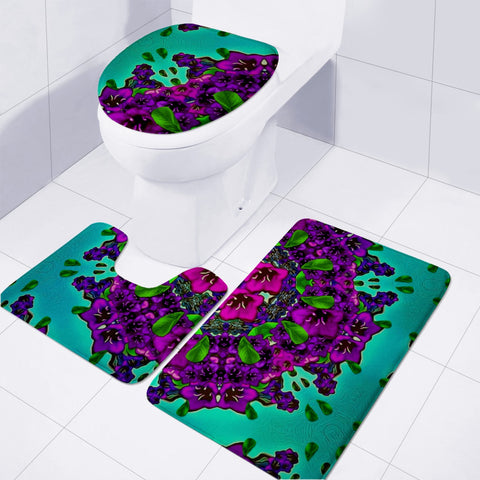 Image of Mandala Universe And All Will Be In Bloom Again Toilet Three Pieces Set