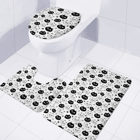 Image of Moggies Toilet Three Pieces Set