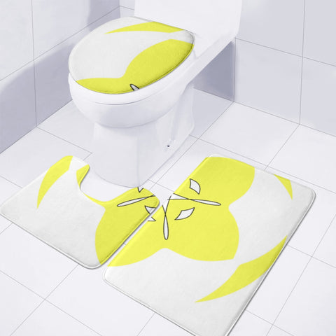 Image of Spy Yellow Toilet Three Pieces Set