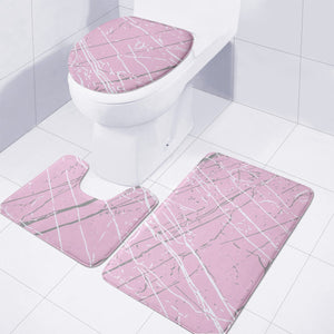 Pirouette, Ultimate Gray & Lucent White Toilet Three Pieces Set