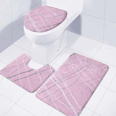 Image of Pirouette, Ultimate Gray & Lucent White Toilet Three Pieces Set