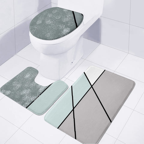 Image of Geo Pattern Toilet Three Pieces Set