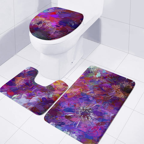 Image of Flower Storm Toilet Three Pieces Set