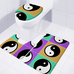 Yin Yan Toilet Three Pieces Set