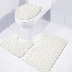Pattern Motif Formes Beige Toilet Three Pieces Set