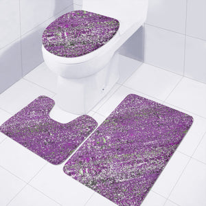 Purple Spray Toilet Three Pieces Set
