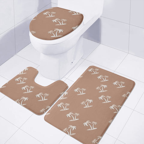 Image of Tropical Palm Trees Toilet Three Pieces Set