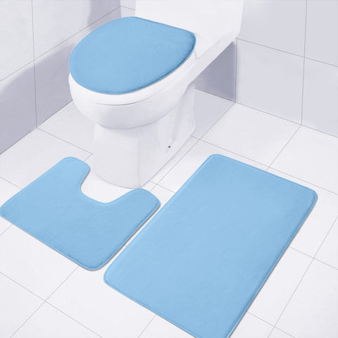 Image of Aero Blue Toilet Three Pieces Set