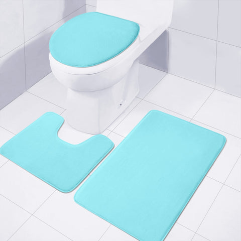 Image of Arctic Blue Toilet Three Pieces Set