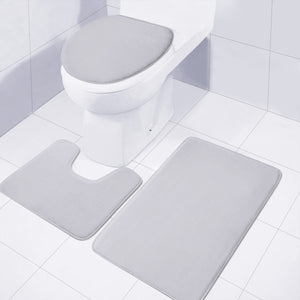 Cloudy Grey Toilet Three Pieces Set