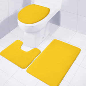 Amber Orange Toilet Three Pieces Set