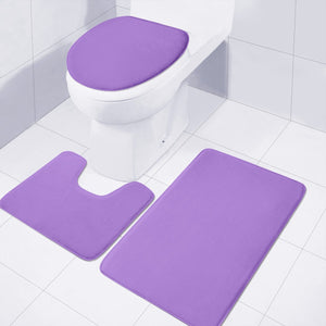 Amethyst Purple Toilet Three Pieces Set