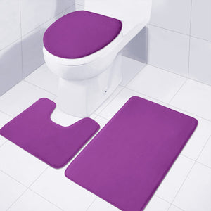 Dark Orchid Purple Toilet Three Pieces Set