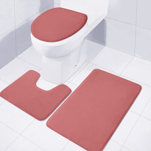 Bitter Sweet Shimmer Red Toilet Three Pieces Set