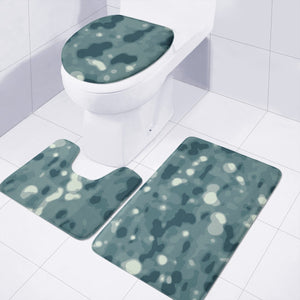 Abstract Texture Surface Print Toilet Three Pieces Set