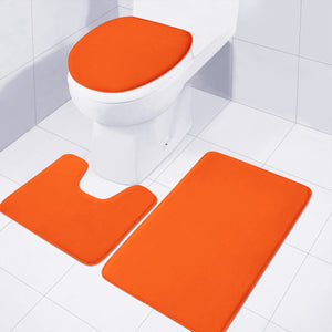 Coquelicot Red Toilet Three Pieces Set