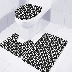 Bully Gambit Black Toilet Three Pieces Set