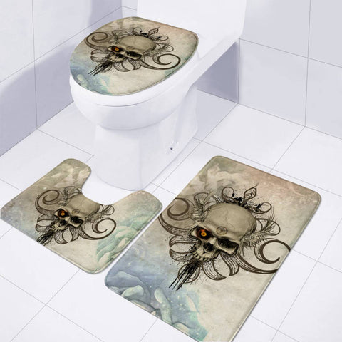 Image of Awesome Skull Toilet Three Pieces Set