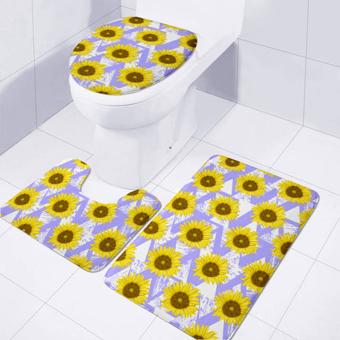 Image of Sunflower Toilet Three Pieces Set