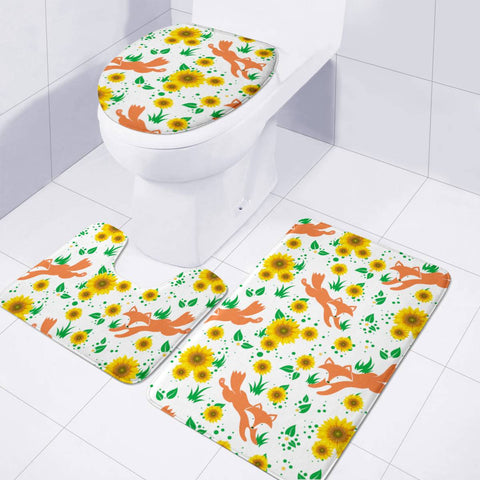 Image of Sunflower Toilet Three Pieces Set