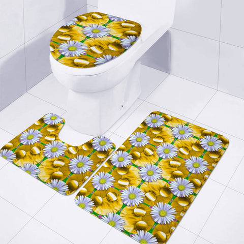 Image of Summer Festive Toilet Three Pieces Set