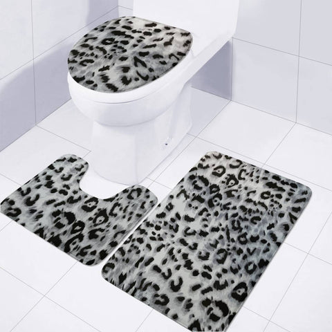 Image of Snow Leopard Toilet Three Pieces Set