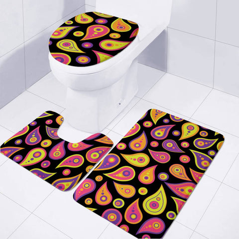 Image of 21St Century Paisley Toilet Three Pieces Set