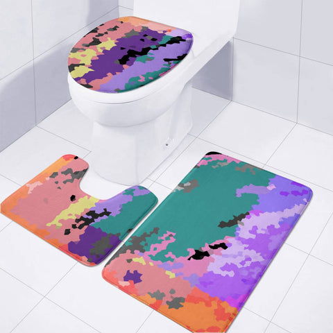 Image of Crystallised Colours Toilet Three Pieces Set