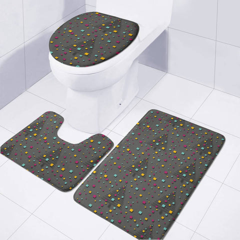 Image of Christmas Trees Toilet Three Pieces Set