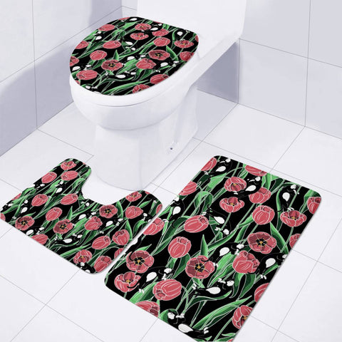 Image of Tulip Toilet Three Pieces Set