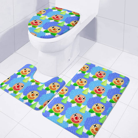 Image of Clown Toilet Three Pieces Set