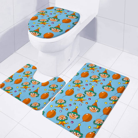 Image of Clown Toilet Three Pieces Set