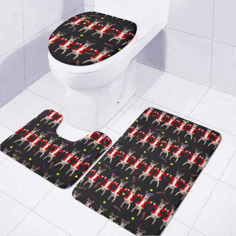 Image of Reindeer Party Toilet Three Pieces Set