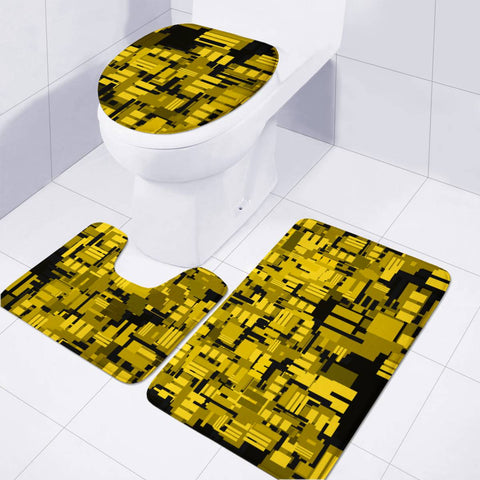 Image of Computer Scramble Toilet Three Pieces Set