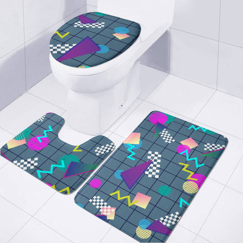 Image of Back To The Eighties Toilet Three Pieces Set