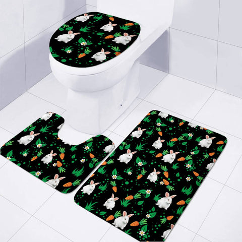 Image of Rabbit Toilet Three Pieces Set