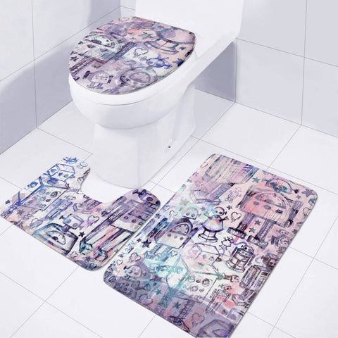 Image of Robot Crowd Toilet Three Pieces Set